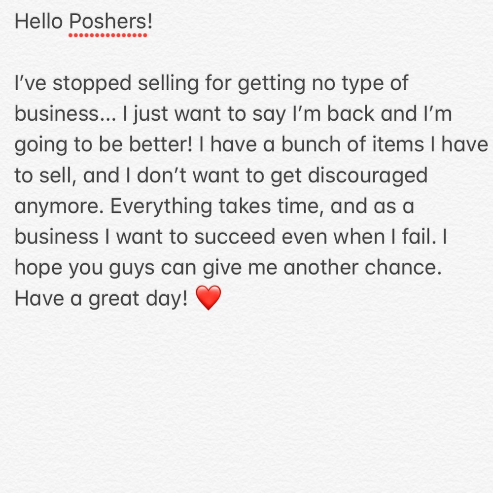 A little message from myself.